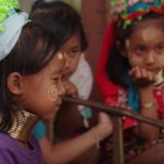 Dívky z barmské vesnice